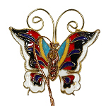 Schmetterling, Deko, Cloisonne Emaille, 0407